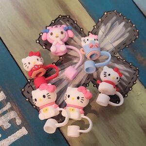 3D Hello Kitty Straw Toppers -You Choose One